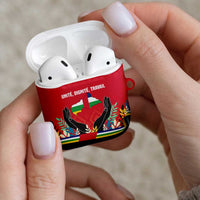 Central African Republic AirPods Case with Red Blue Green Tribal Design and National Flag - Wonder Print Shop