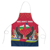 Central African Republic Apron with Red Blue Green Tribal Design and National Flag - Wonder Print Shop