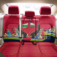 Central African Republic Back Car Seat Cover with Red Blue Green Tribal Design and National Flag - Wonder Print Shop