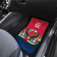Central African Republic Car Mats with Red Blue Green Tribal Design and National Flag - Wonder Print Shop