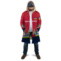 Central African Republic Cloak with Red Blue Green Tribal Design and National Flag - Wonder Print Shop