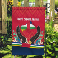 Central African Republic Garden Flag with Red Blue Green Tribal Design and National Flag - Wonder Print Shop