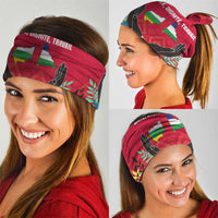 Central African Republic Neck Gaiter with Red Blue Green Tribal Design and National Flag - Wonder Print Shop