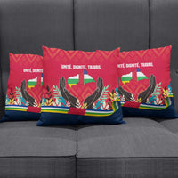 Central African Republic Pillow Cover with Red Blue Green Tribal Design and National Flag - Wonder Print Shop