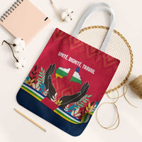 Central African Republic Tote Bag with Red Blue Green Tribal Design and National Flag - Wonder Print Shop