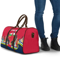 Central African Republic Travel Bag with Red Blue Green Tribal Design and National Flag - Wonder Print Shop