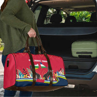 Central African Republic Travel Bag with Red Blue Green Tribal Design and National Flag - Wonder Print Shop