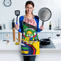 Central African Republic Apron with Multicolor Tribal Design and National Emblem - Wonder Print Shop