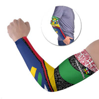 Central African Republic Arm Sleeves with Multicolor Tribal Design and National Emblem - Wonder Print Shop
