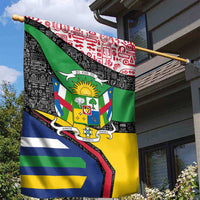 Central African Republic Garden Flag with Multicolor Tribal Design and National Emblem - Wonder Print Shop