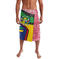 Central African Republic Lavalava with Multicolor Tribal Design and National Emblem - Wonder Print Shop