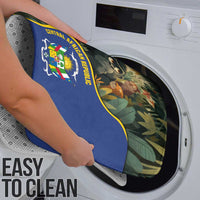 Central African Republic Bathroom Set with Jungle Animal Design and National Emblem Pattern - Wonder Print Shop