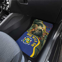 Central African Republic Car Mats with Jungle Animal Design and National Emblem Pattern - Wonder Print Shop