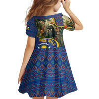 Central African Republic Family Matching Mermaid Dress and Hawaiian Shirt with Jungle Animal Design and National Emblem Pattern - Wonder Print Shop