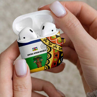 Central African Republic AirPods Case with Cartoon Baobab Design and Flag Pattern - Wonder Print Shop
