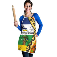 Central African Republic Apron with Cartoon Baobab Design and Flag Pattern - Wonder Print Shop