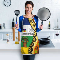 Central African Republic Apron with Cartoon Baobab Design and Flag Pattern - Wonder Print Shop