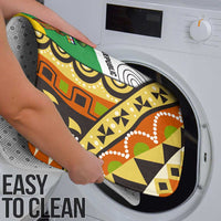 Central African Republic Bathroom Set with Cartoon Baobab Design and Flag Pattern - Wonder Print Shop