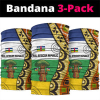 Central African Republic Neck Gaiter with Cartoon Baobab Design and Flag Pattern - Wonder Print Shop