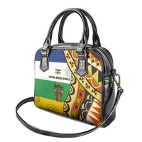 Central African Republic Shoulder Handbag with Cartoon Baobab Design and Flag Pattern - Wonder Print Shop