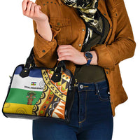 Central African Republic Shoulder Handbag with Cartoon Baobab Design and Flag Pattern - Wonder Print Shop