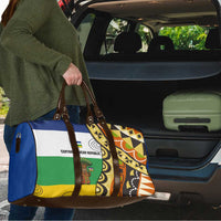 Central African Republic Travel Bag with Cartoon Baobab Design and Flag Pattern - Wonder Print Shop