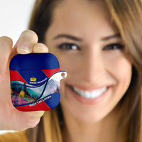 Liechtenstein AirPods Case with Red Blue Mountain Landscape Design and Crown Emblem - Wonder Print Shop