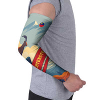 Liechtenstein Arm Sleeves with Mountain Goat Landscape Design and Red Blue Alps - Wonder Print Shop