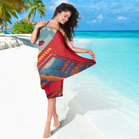 Liechtenstein Sarong with Mountain Goat Landscape Design and Red Blue Alps - Wonder Print Shop