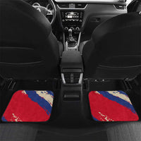 Liechtenstein Car Mats with Alpine Skiing Red Blue Design and Mountain Landscape - Wonder Print Shop