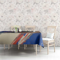 Liechtenstein Tablecloth with Alpine Skiing Red Blue Design and Mountain Landscape - Wonder Print Shop