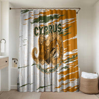 Cyprus Bathroom Set with Mouflon Illustration Design and National Laurel - Wonder Print Shop