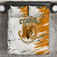 Cyprus Bedding Set with Mouflon Illustration Design and National Laurel - Wonder Print Shop