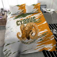 Cyprus Bedding Set with Mouflon Illustration Design and National Laurel - Wonder Print Shop