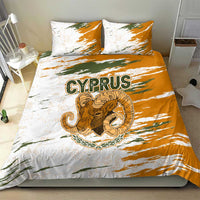 Cyprus Bedding Set with Mouflon Illustration Design and National Laurel - Wonder Print Shop