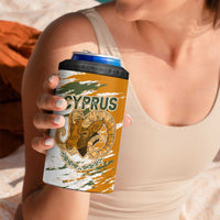Cyprus 4 in 1 Can Cooler Tumbler with Mouflon Illustration Design and National Laurel - Wonder Print Shop