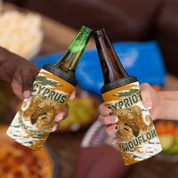 Cyprus 4 in 1 Can Cooler Tumbler with Mouflon Illustration Design and National Laurel - Wonder Print Shop