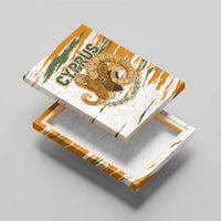 Cyprus Canvas Wall Art with Mouflon Illustration Design and National Laurel - Wonder Print Shop