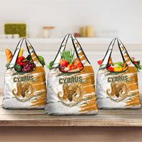 Cyprus Grocery Bag with Mouflon Illustration Design and National Laurel - Wonder Print Shop