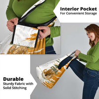 Cyprus Grocery Bag with Mouflon Illustration Design and National Laurel - Wonder Print Shop