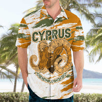 Cyprus Hawaiian Shirt with Mouflon Illustration Design and National Laurel - Wonder Print Shop