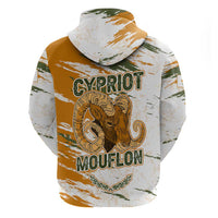 Cyprus Hoodie with Mouflon Illustration Design and National Laurel - Wonder Print Shop