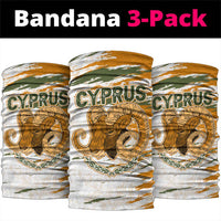 Cyprus Neck Gaiter with Mouflon Illustration Design and National Laurel TS04