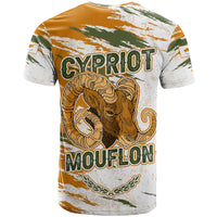 Cyprus T Shirt with Mouflon Illustration Design and National Laurel - Wonder Print Shop