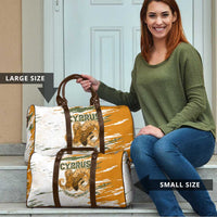 Cyprus Travel Bag with Mouflon Illustration Design and National Laurel - Wonder Print Shop