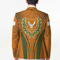 Cyprus Blazer with Orange Green Grunge Design and Peace Dove Emblem - Wonder Print Shop