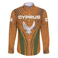 Cyprus Family Matching Puletasi and Hawaiian Shirt with Orange Green Grunge Design and Peace Dove Emblem - Wonder Print Shop