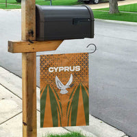 Cyprus Garden Flag with Orange Green Grunge Design and Peace Dove Emblem - Wonder Print Shop