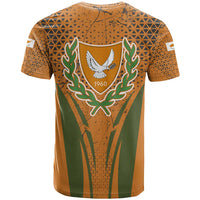 Cyprus T Shirt with Orange Green Grunge Design and Peace Dove Emblem - Wonder Print Shop