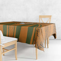 Cyprus Tablecloth with Orange Green Grunge Design and Peace Dove Emblem - Wonder Print Shop